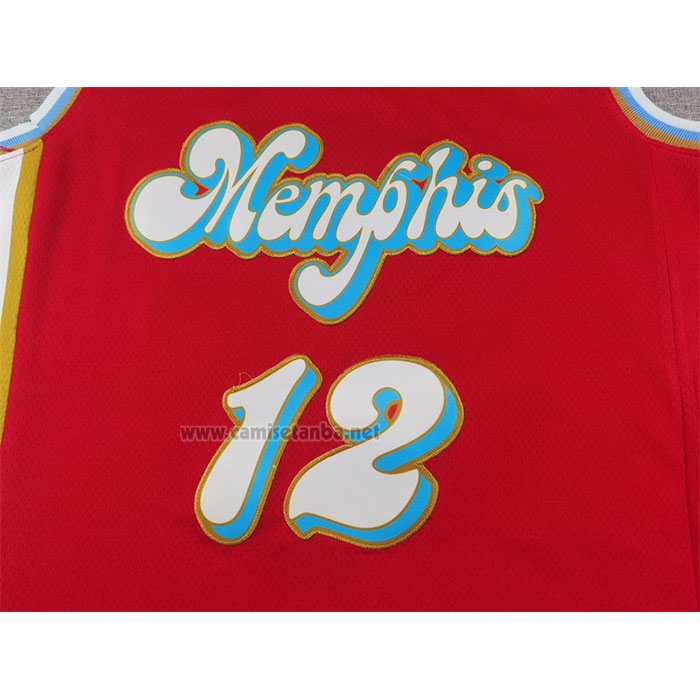 Camiseta Memphis Grizzlies Ja Morant #12 Ciudad 2024-25 Rojo